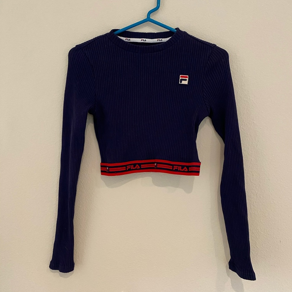 Fila crop top long sleeve